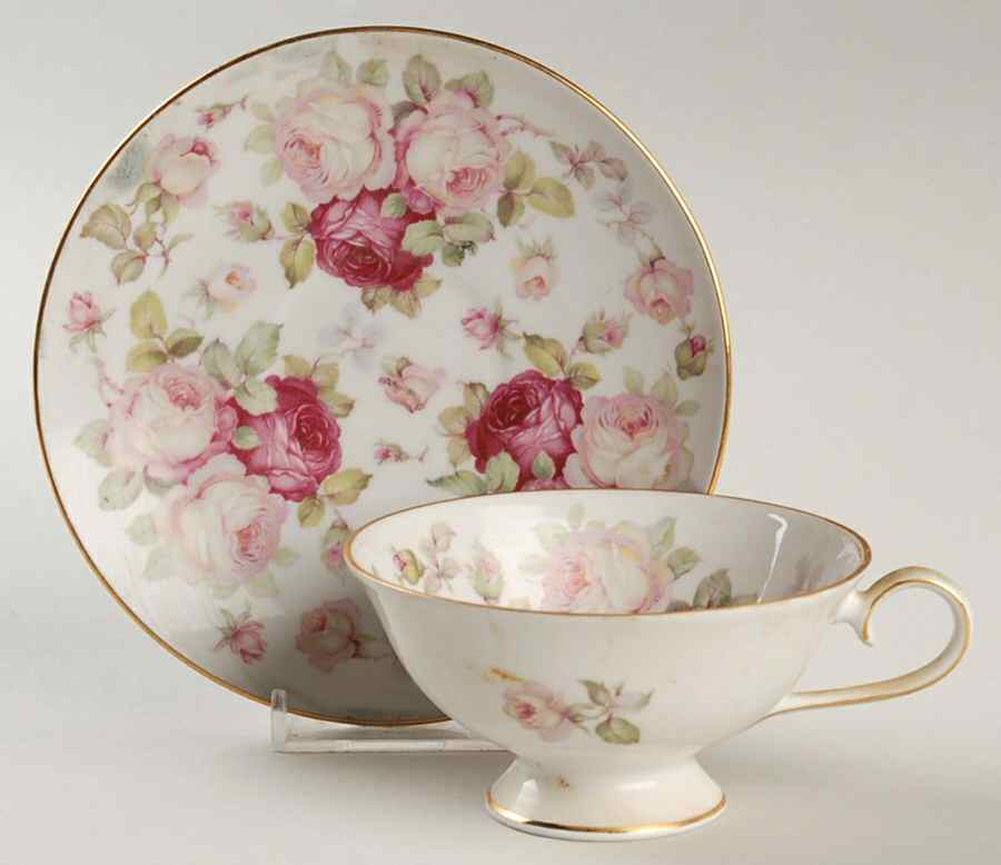 SCH6 Footed Cup & Saucer Set by Schumann - Bavaria-1