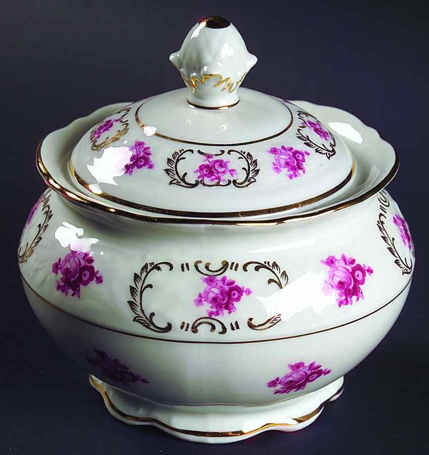 SCH65 Sugar Bowl & Lid by Schumann - Bavaria-1