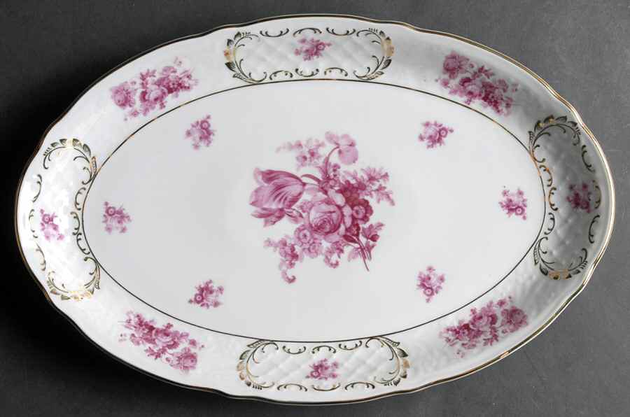 SCH65 14" Oval Serving Platter by Schumann - Bavaria-1