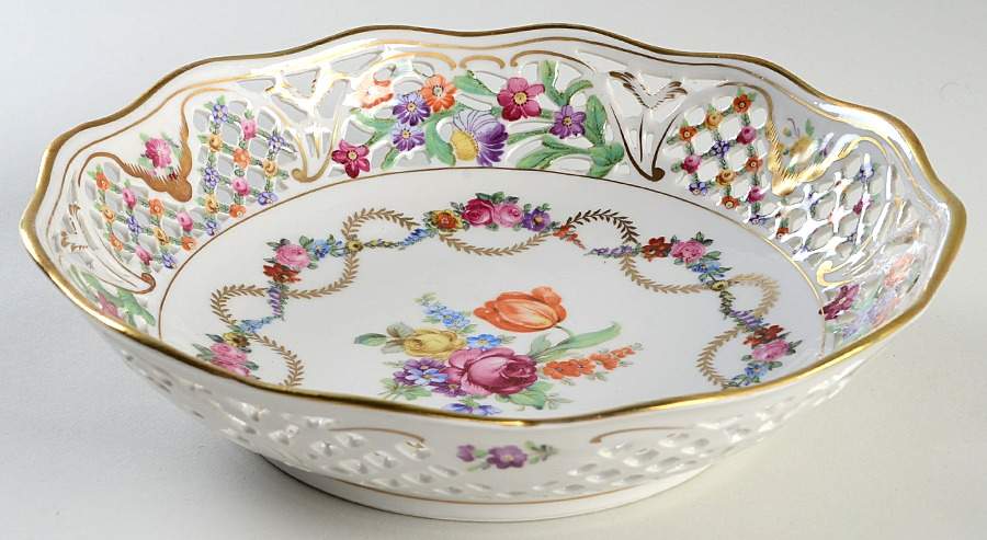 SCH7 9" Pierced Round Bowl by Schumann - Bavaria-1