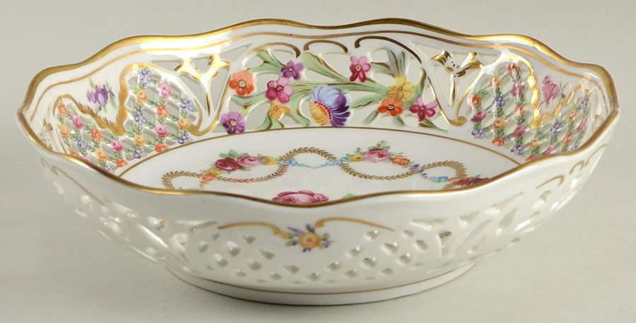 SCH7 7'' Pierced Round Bowl by Schumann - Bavaria-1