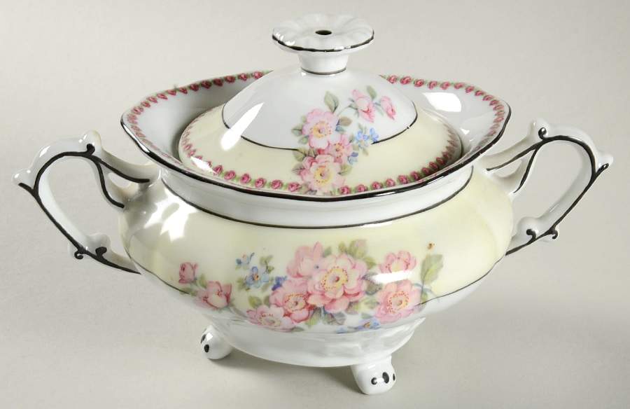 SCH70 Sugar Bowl & Lid by Schumann - Bavaria-1