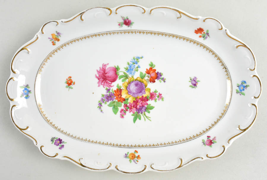 SCH77 12" Oval Serving Platter by Schumann - Bavaria-1