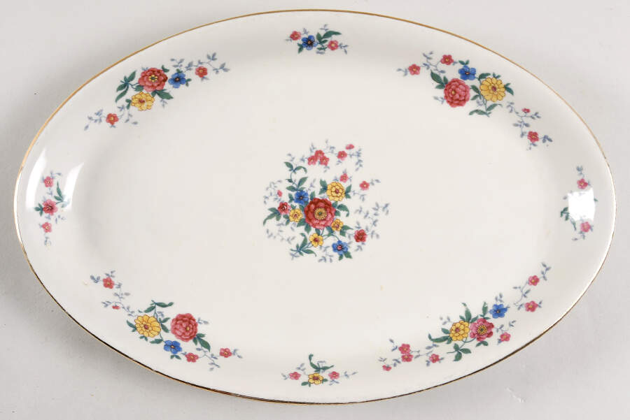 SCH87 12" Oval Serving Platter by Schumann - Bavaria-1