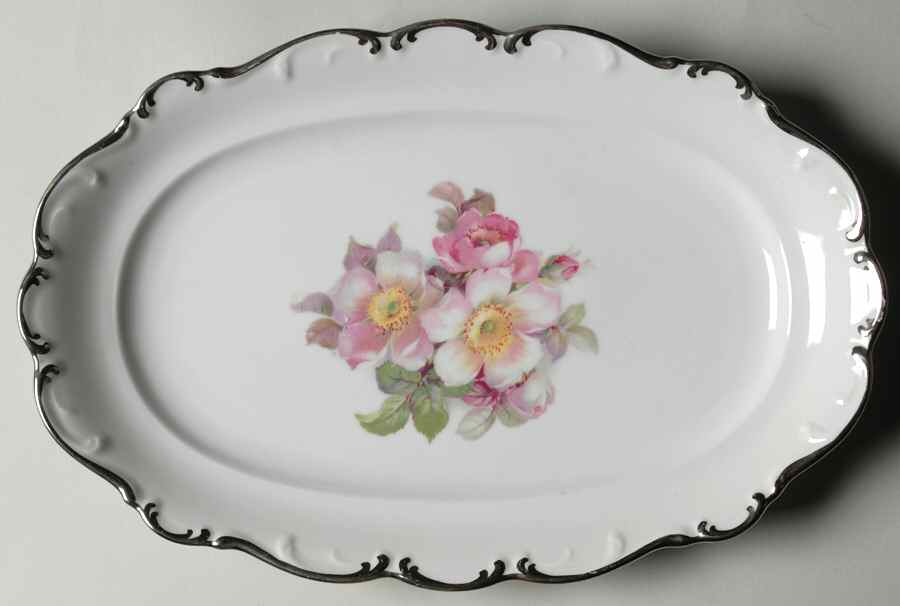 Sweet Briar 12" Oval Serving Platter by Schumann - Bavaria-1