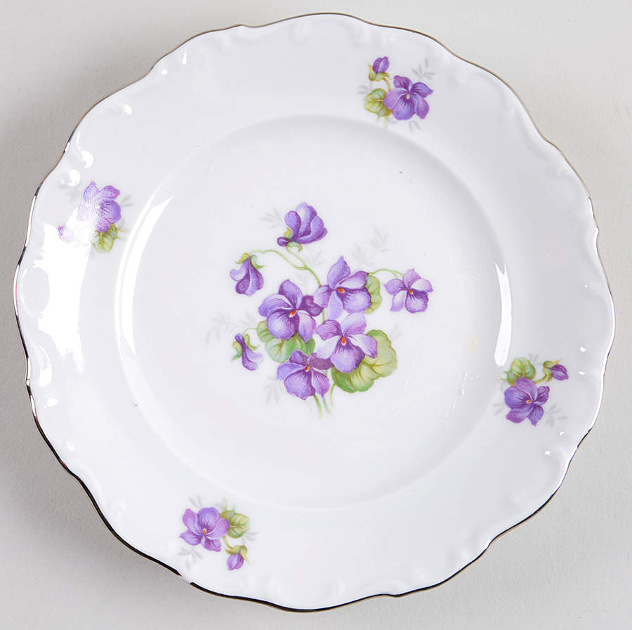 Violette (Gold Trim) Bread & Butter Plate by Schumann - Bavaria-1