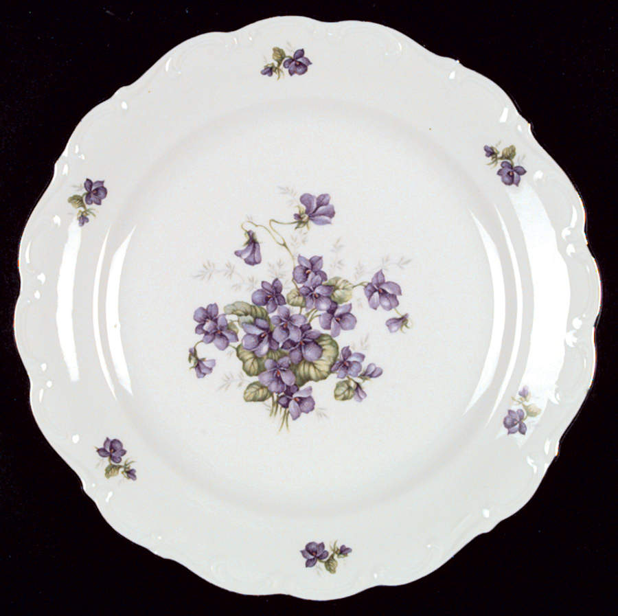 Violette (Gold Trim) Dinner Plate by Schumann - Bavaria-1