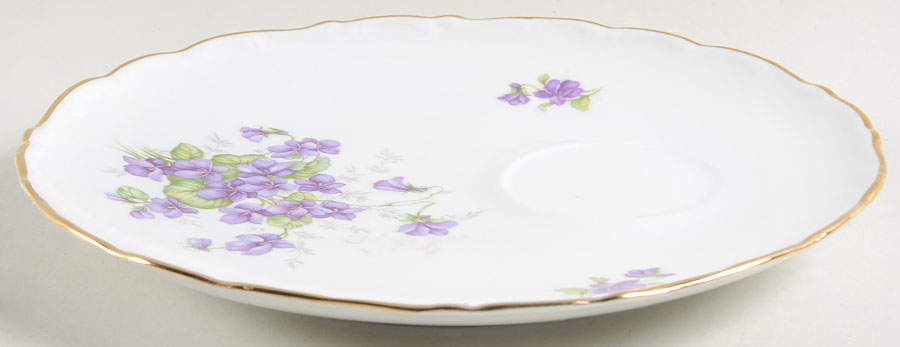 Violette (Gold Trim) Snack Plate by Schumann - Bavaria-1