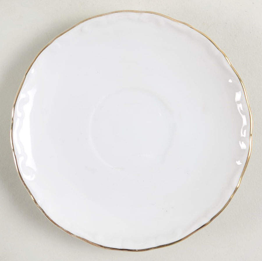 Violette (Gold Trim) Saucer for Demitasse Cup by Schumann - Bavaria-1