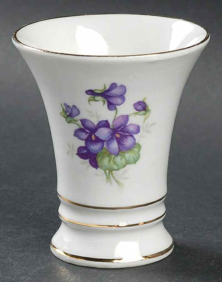 Violette (Gold Trim) Small Vase by Schumann - Bavaria-1
