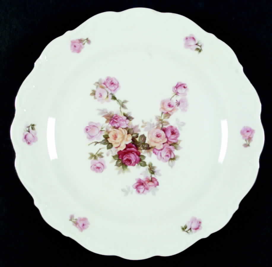 Victorian Rose Dinner Plate by Schumann - Bavaria-1