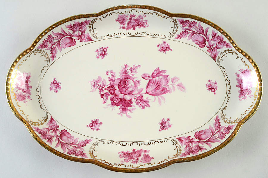 Vienna Rose 14" Oval Serving Platter by Schumann - Bavaria-1