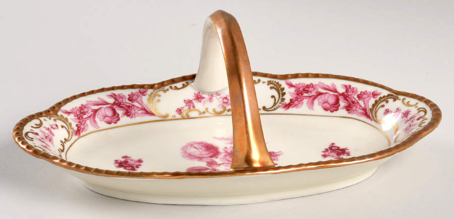 Vienna Rose 3" Handled Basket by Schumann - Bavaria-1