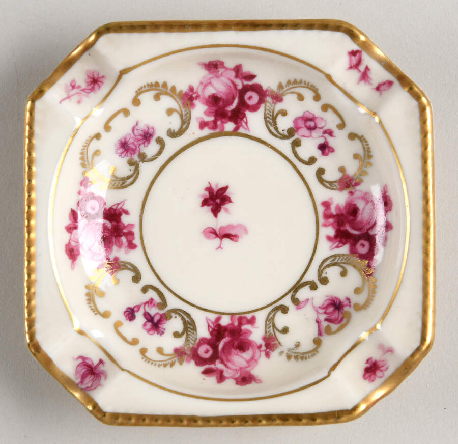 Vienna Rose Square Ashtray by Schumann - Bavaria-1