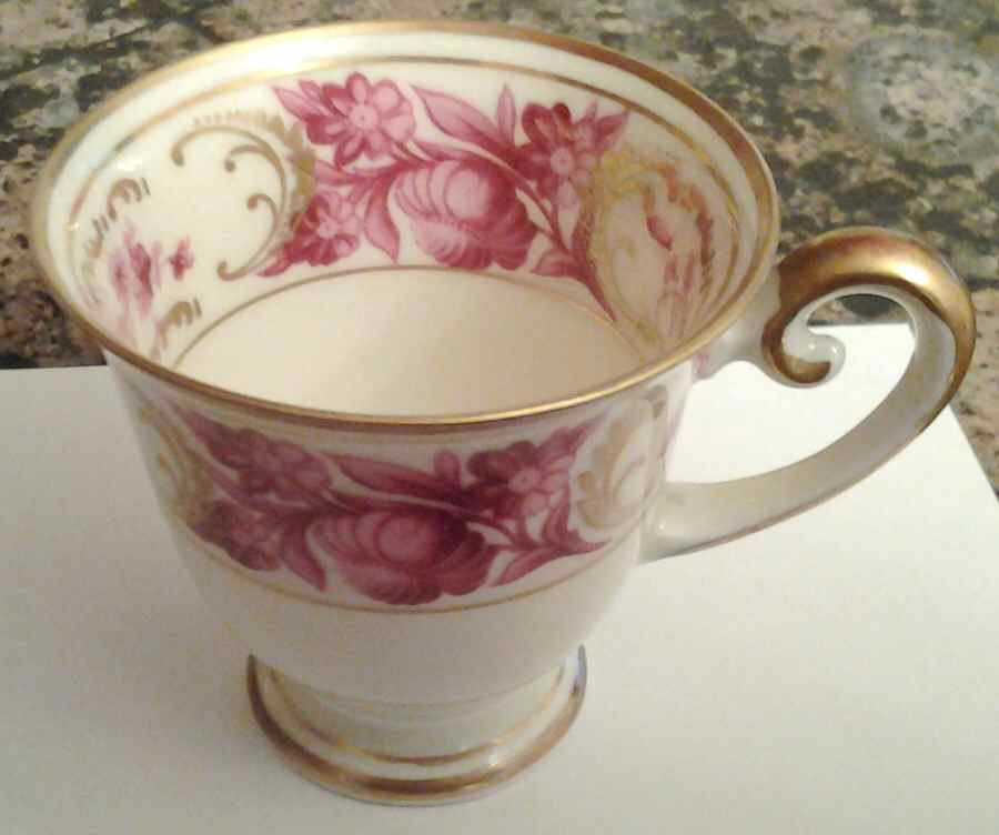Vienna Rose Footed Demitasse Cup by Schumann - Bavaria-1
