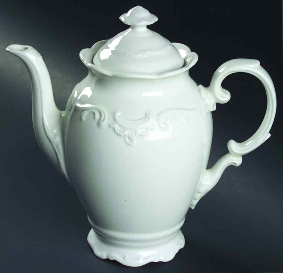 White Elegance Coffee Pot & Lid by Schumann - Bavaria-1