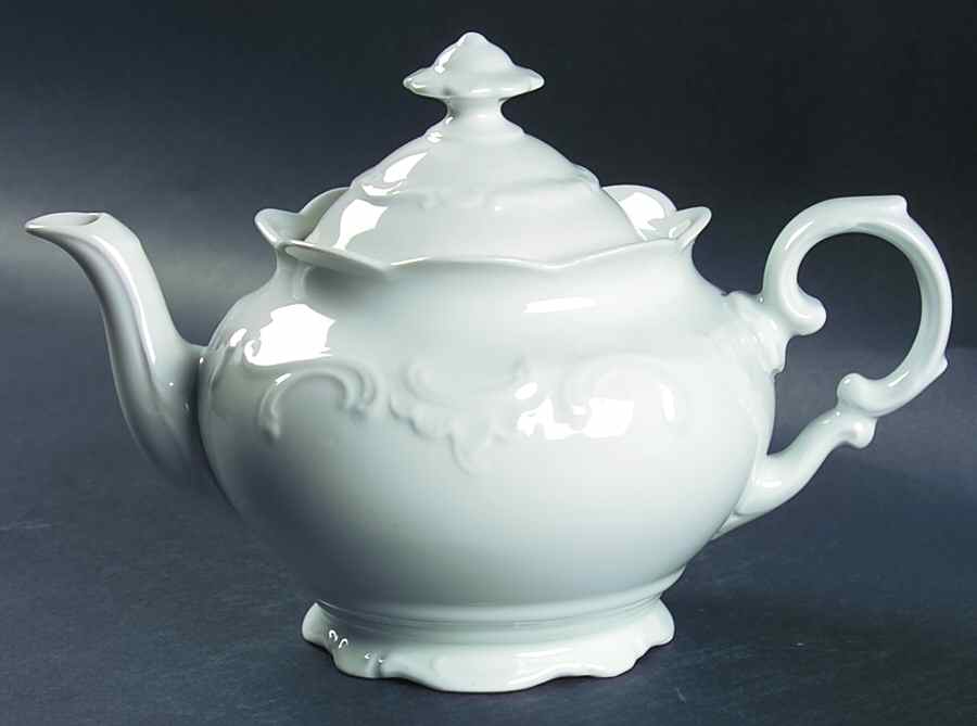 White Elegance Teapot & Lid by Schumann - Bavaria-1