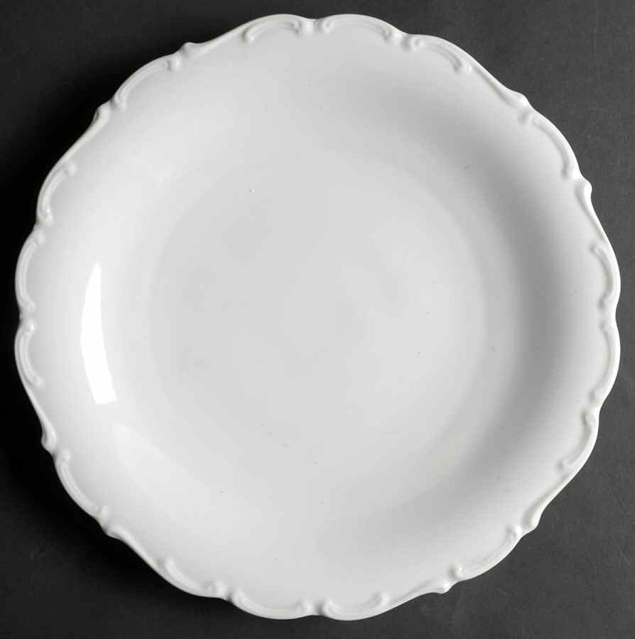 White Elegance 12" Chop Plate (Round Platter) by Schumann - Bavaria-1
