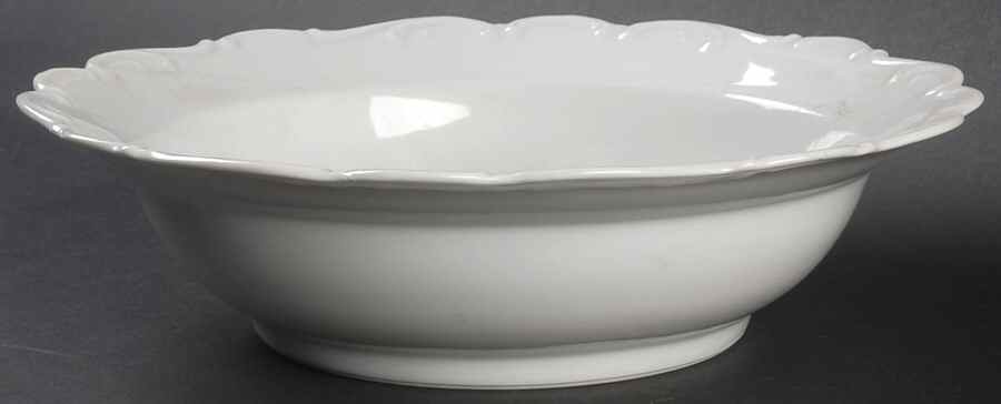 White Elegance 9" Round Vegetable Bowl by Schumann - Bavaria-1