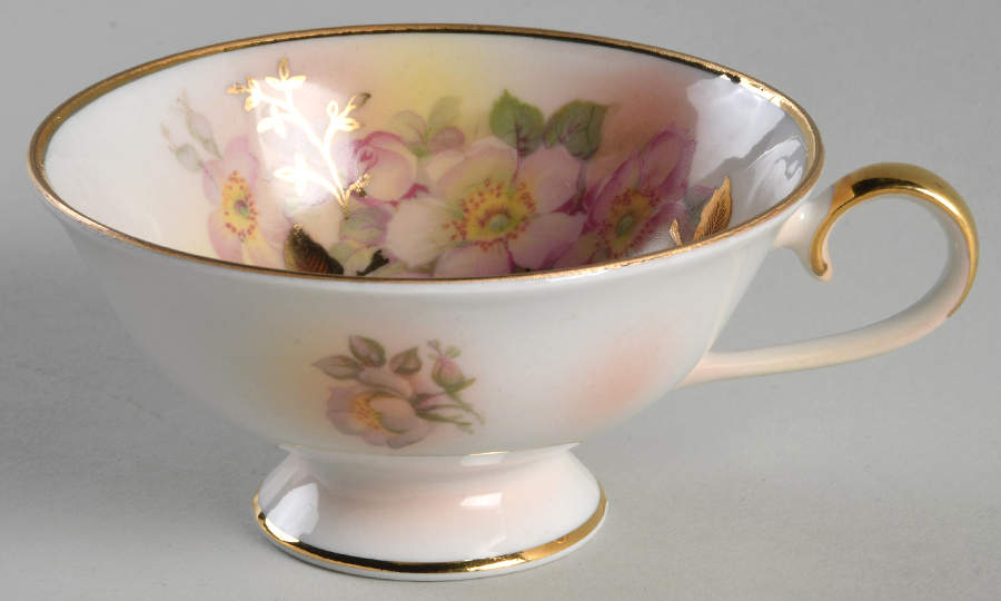 Wild Rose Blush Footed Cup by Schumann - Bavaria-1
