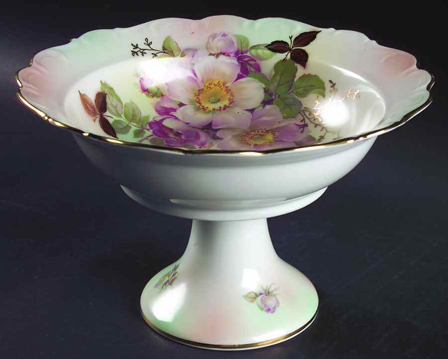 Wild Rose Blush Round Compote (Height X Width) by Schumann - Bavaria-1
