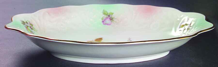Wild Rose Blush 12" Oval Vegetable Bowl by Schumann - Bavaria-1