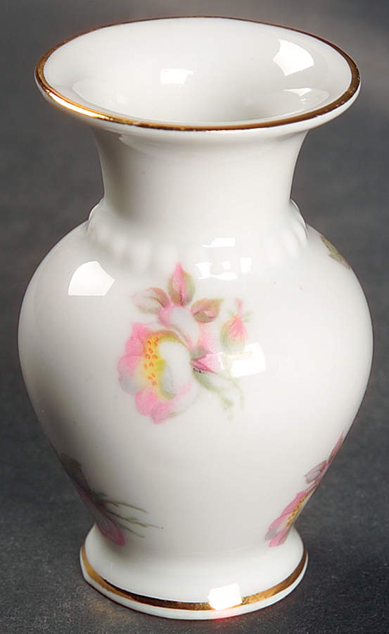 Wild Rose Scalloped (Coupe) 3" Vase by Schumann - Bavaria-1