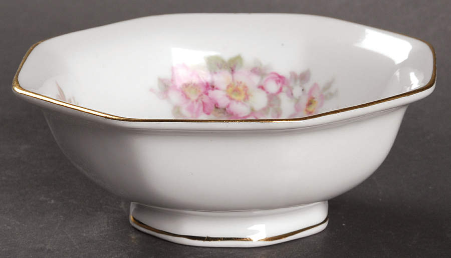 Wild Rose Scalloped (Coupe) Mini Open Sugar Bowl by Schumann - Bavaria-1
