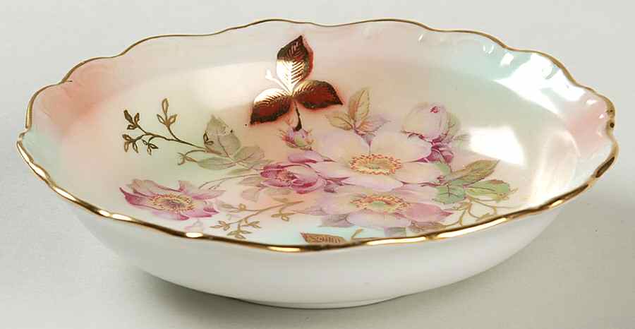 Wild Rose (Scallop, Rim, Embossed) Rim Fruit/Dessert (Sauce) Bowl by Schumann - Bavaria-1