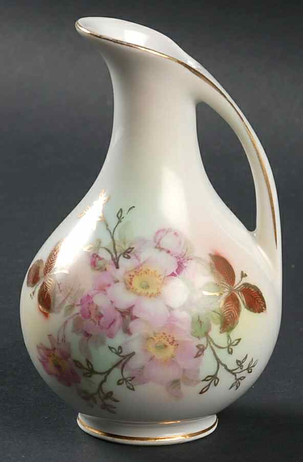 Wild Rose (Scallop, Rim, Embossed) 4" Bud Vase by Schumann - Bavaria-1