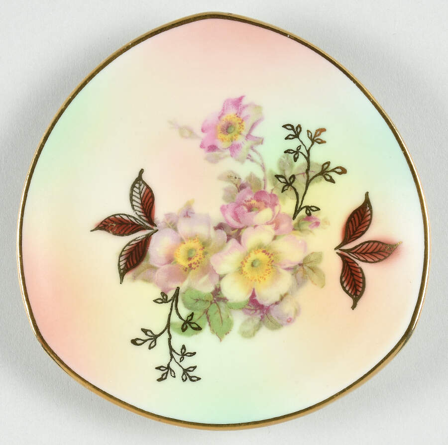 Wild Rose (Smooth) 4" Trinket Tray by Schumann - Bavaria-1