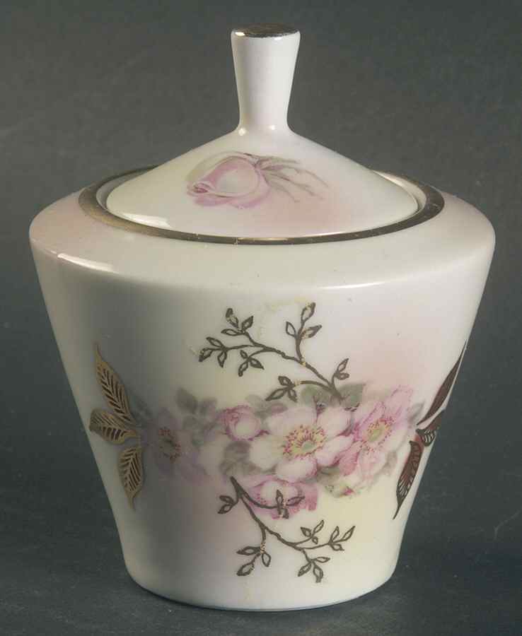 Wild Rose (Smooth) Mini Sugar Bowl & Lid by Schumann - Bavaria-1
