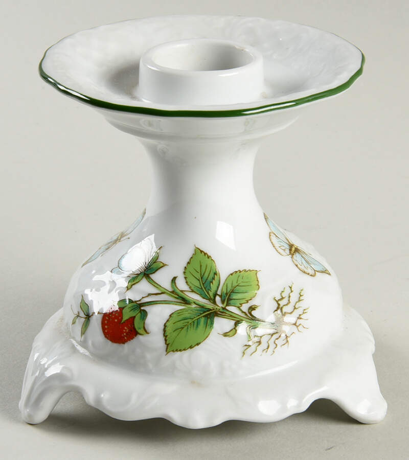 Wild Strawberry 3" Candlestick by Schumann - Bavaria-1