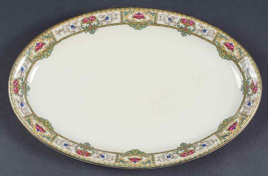 Woodmere 12" Oval Serving Platter by Schumann - Bavaria-1