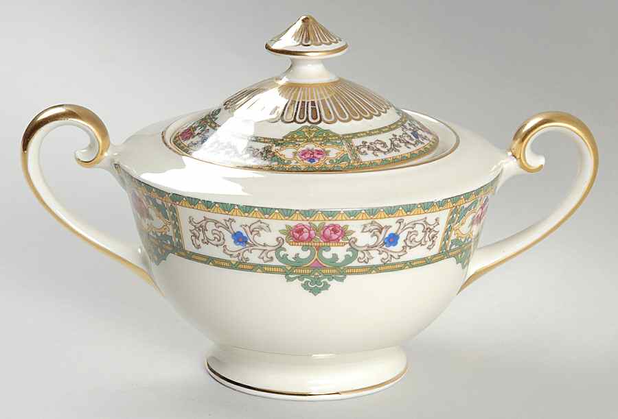 Woodmere Sugar Bowl & Lid by Schumann - Bavaria-1