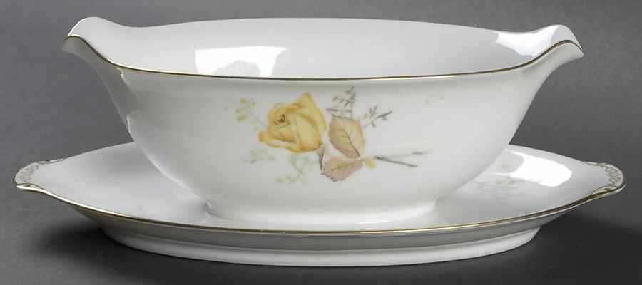 Challis Gravy Boat with Attached Underplate by SC Japan-1