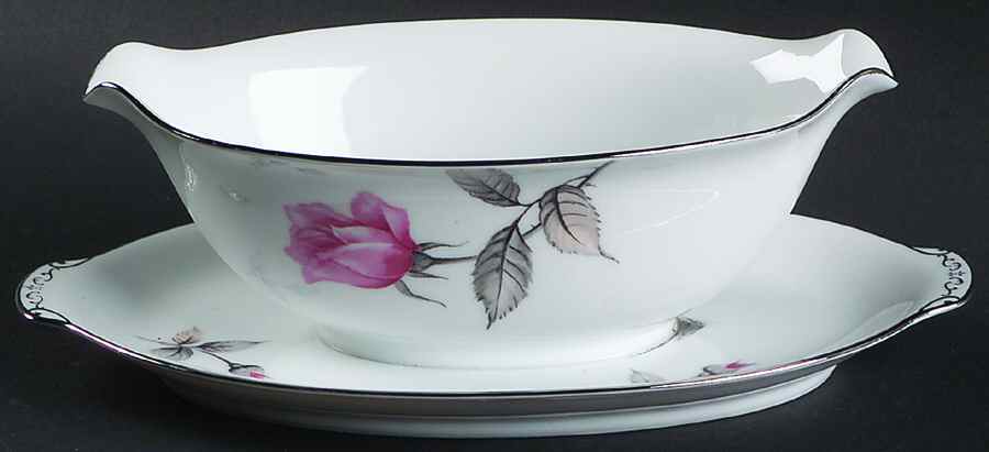 Venna Gravy Boat with Attached Underplate by SC Japan-1