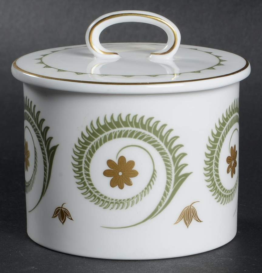 Assyrian Motiff Sugar Bowl & Lid by Susie Cooper-1