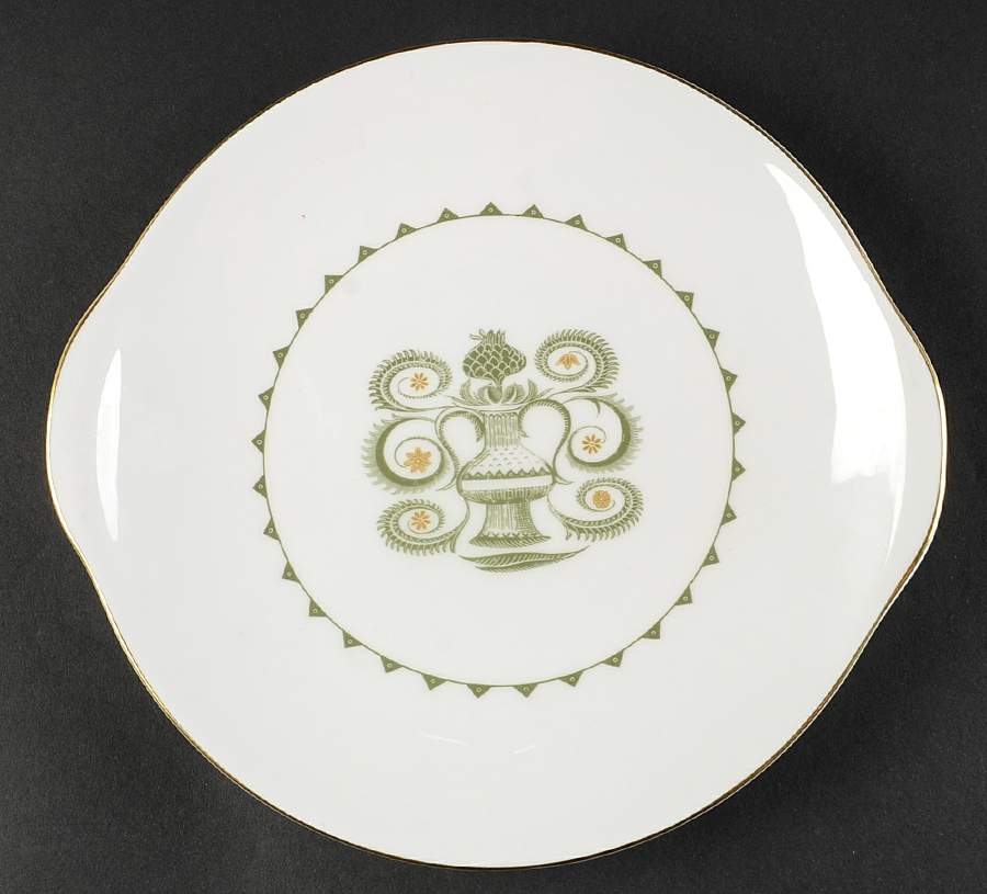 Assyrian Motiff Handled Cake Plate by Susie Cooper-1