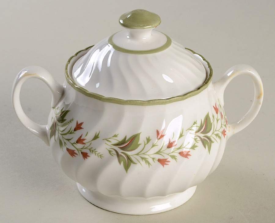 Chatsworth Sugar Bowl & Lid by Susie Cooper-1