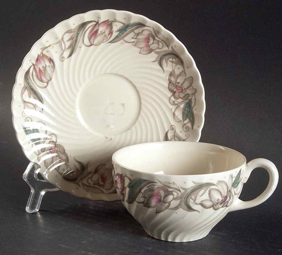 Endon Flat Cup & Saucer Set by Susie Cooper-1