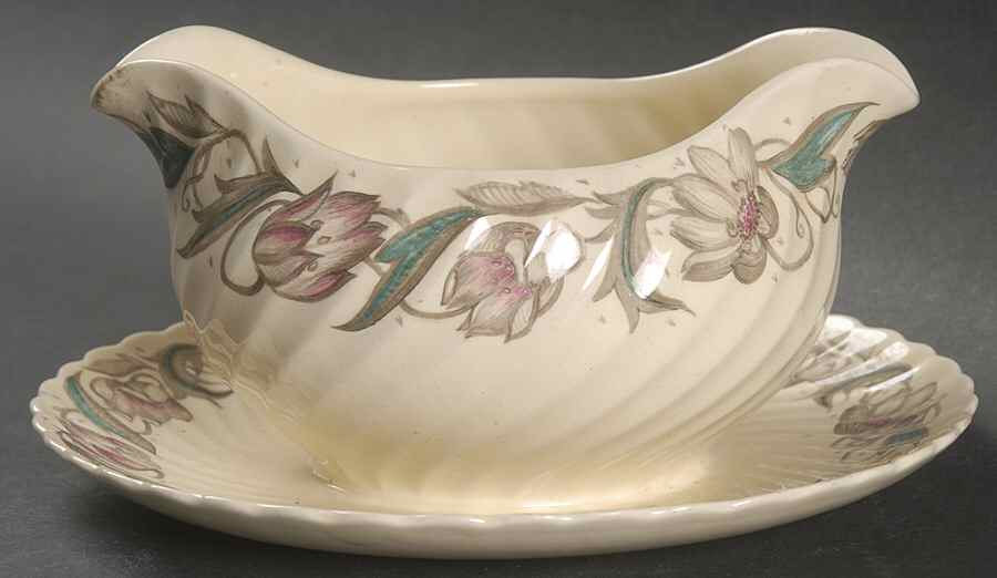 Endon Gravy Boat with Attached Underplate by Susie Cooper-1