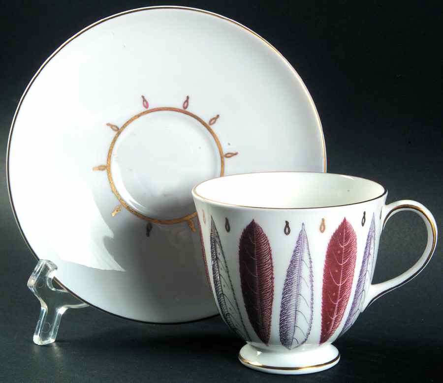 Hyde Park Footed Cup & Saucer Set by Susie Cooper-1