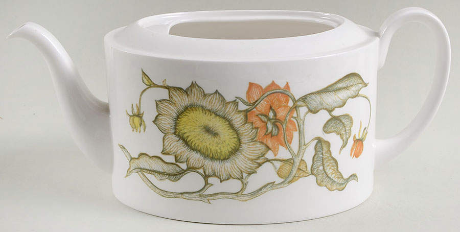 Sunflower Teapot No Lid by Susie Cooper-1