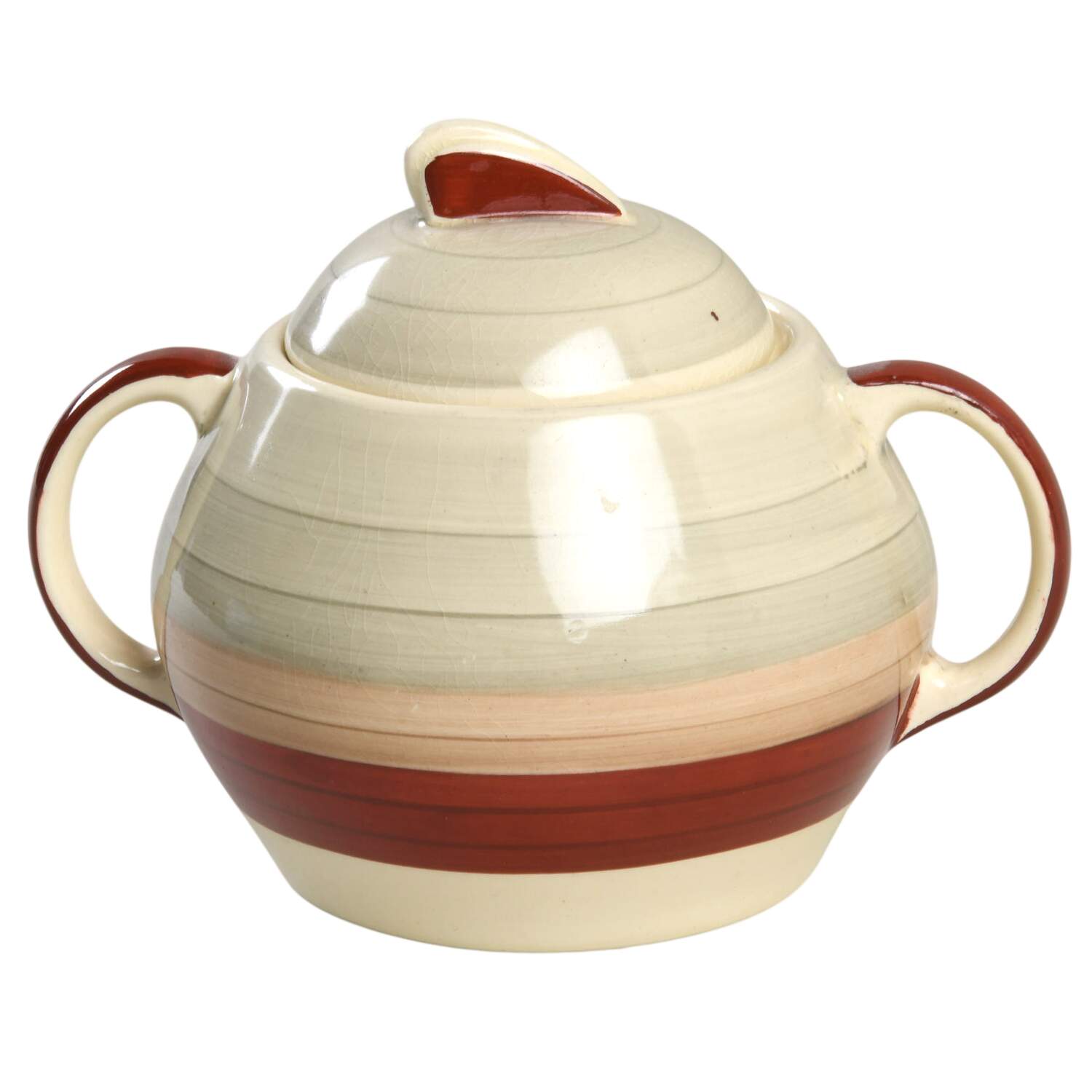 Wedding Ring Sugar Bowl & Lid by Susie Cooper-1