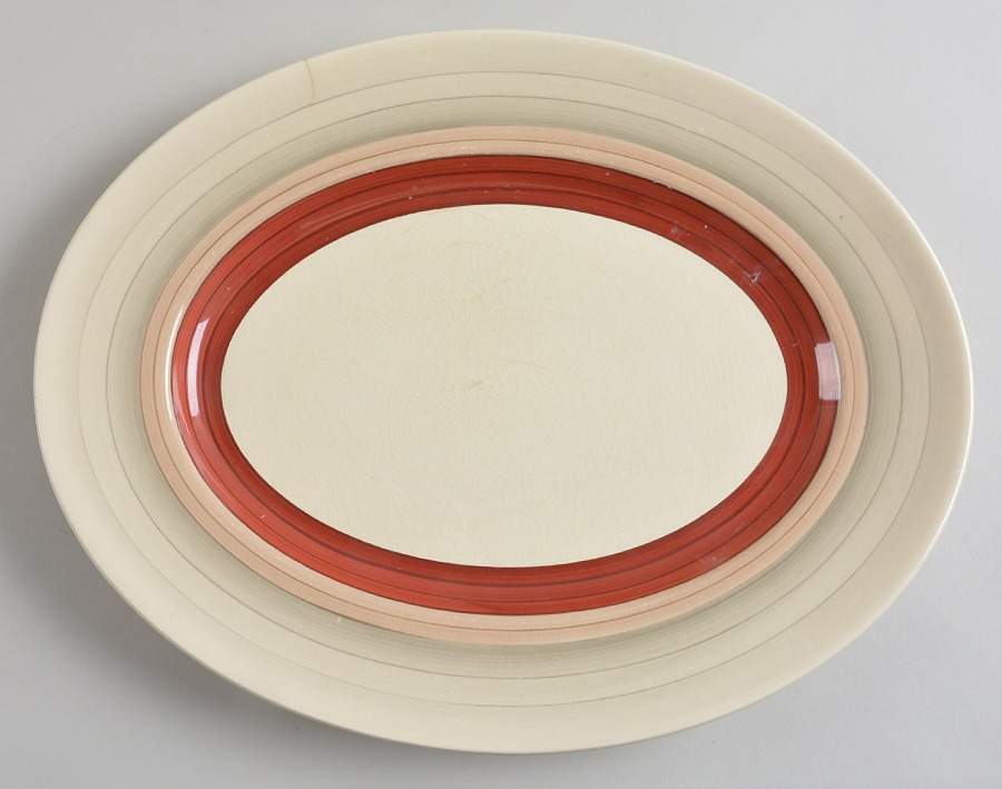 Wedding Ring 14" Oval Serving Platter by Susie Cooper-1