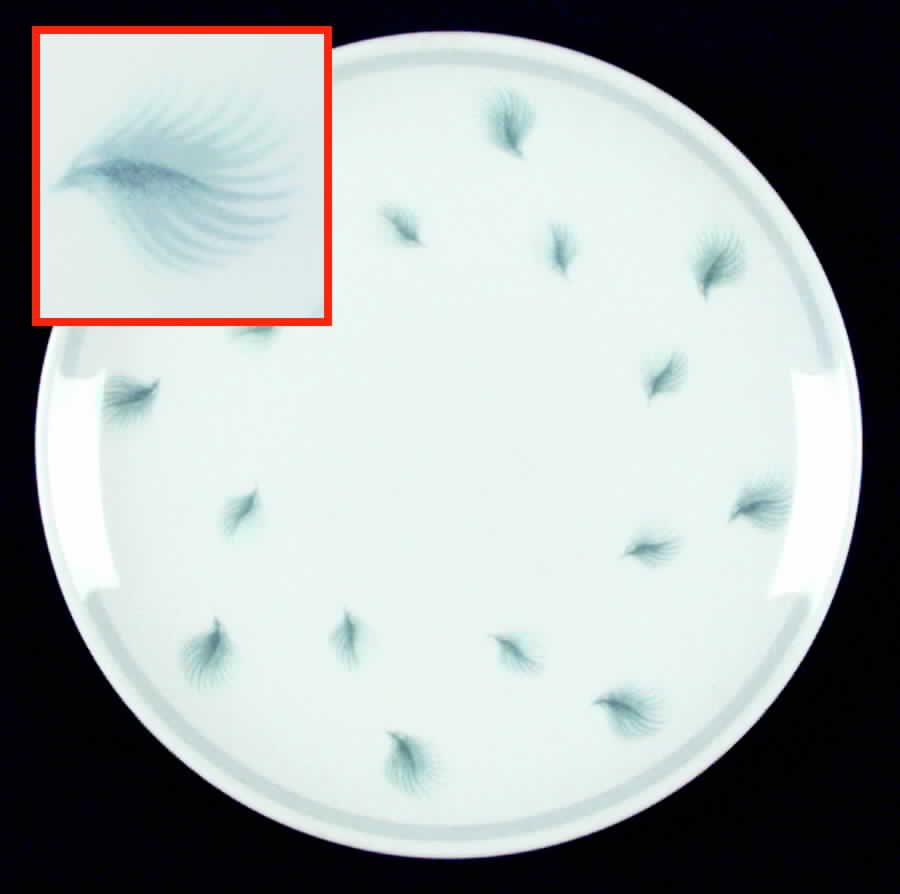 Whispering Grass Aqua (Coupe) Dinner Plate by Susie Cooper-1