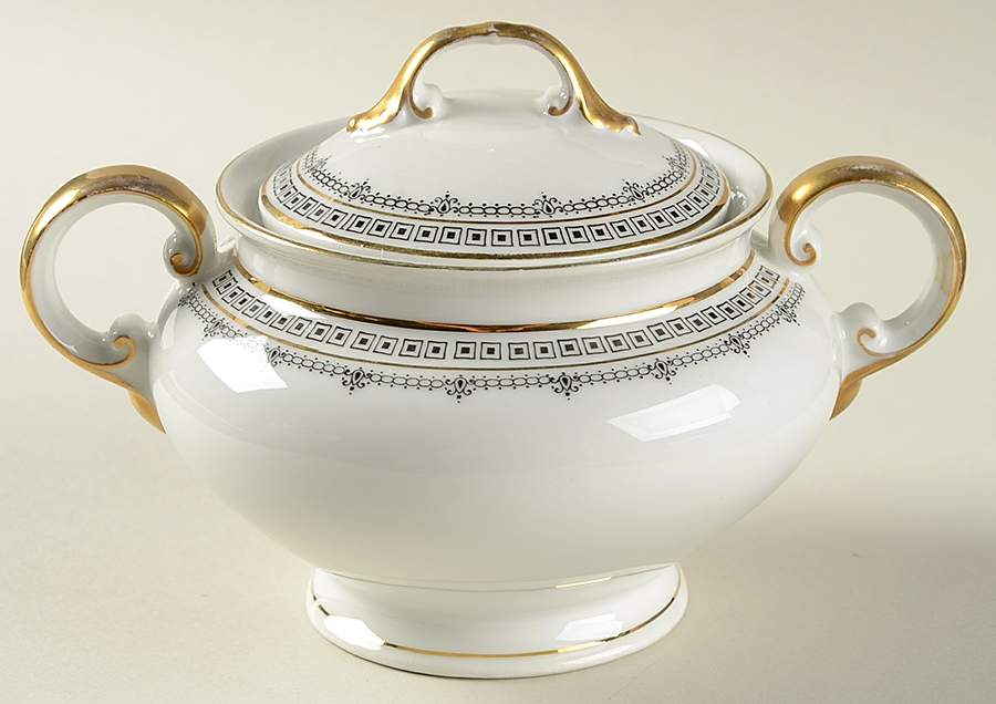 Domino Sugar Bowl & Lid by Scherzer-1