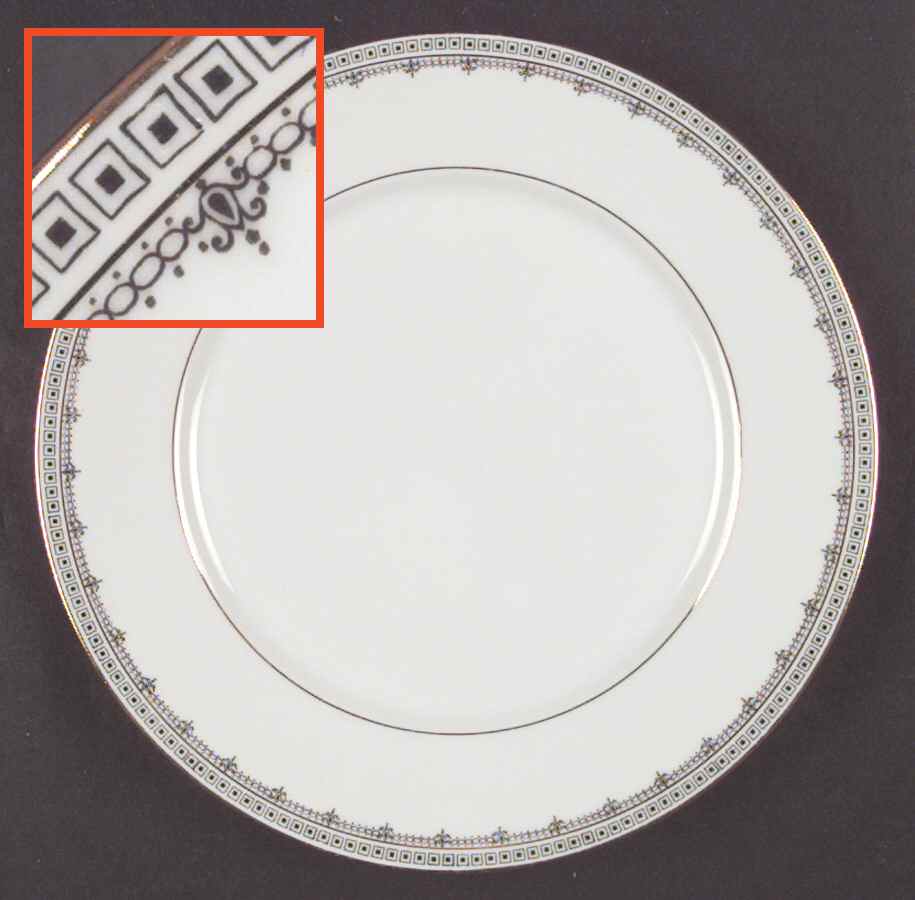 Domino Dinner Plate by Scherzer-1