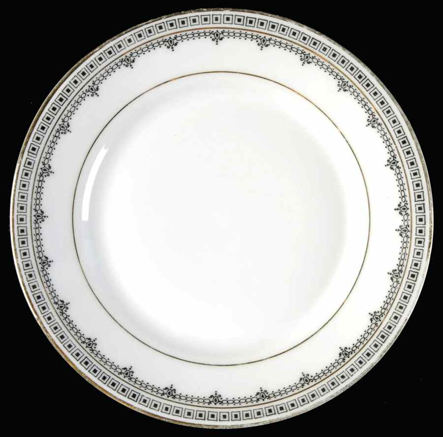 Domino Bread & Butter Plate by Scherzer-1